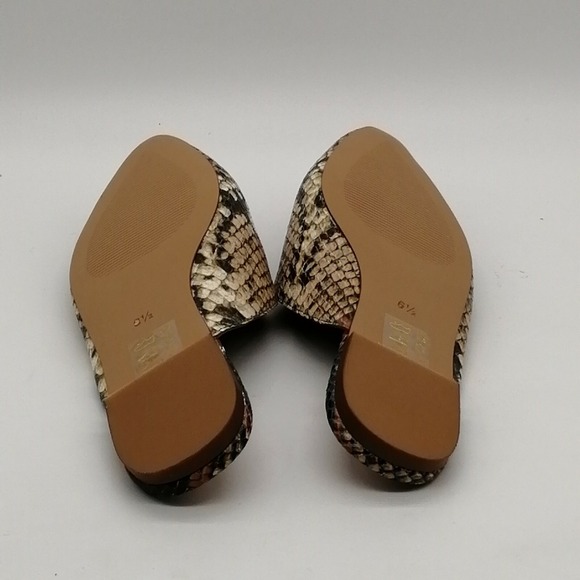 Madewell Shoes Womens Remi Snake Embossed Leather Mule Spiced Cider 6.5 NEW - Picture 2 of 10